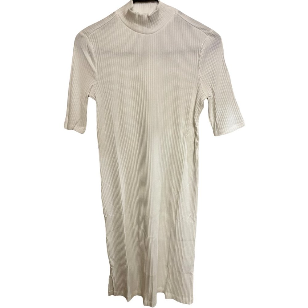 Style & Co Dress Rib Knit Mock Neck Dress